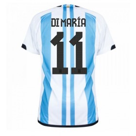 Argentina Angel Di Maria #11 Hemmakläder VM 2022 Kortärmad